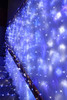 576 LED Blue and White Wedding Curtain Backdrop Lights with Open Close Door Functions 3M X 3M