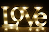 46CM 3D LOVE Sign With LED Warm White Lights Metal Frame 