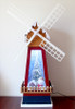 67CM Christmas Snowy Windmill with Rotating Vanes Music and LED Lights Decoration