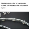 100pcs LED Rope Light Wall Mounting Holder PVC Clips