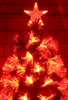 180CM Christmas Tree LED Red Fiber Optic Lights Sync to Music