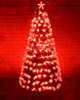 180CM Christmas Tree LED Red Fiber Optic Lights Sync to Music