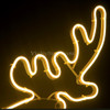 77CM LED Warm White Neon Running Reindeer Motif Lights