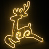 77CM LED Warm White Neon Running Reindeer Motif Lights