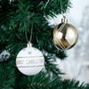 9ct 6cm Golden White Merry Christmas Bauble Ornaments