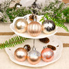 30pcs 6cm Rose Gold Christmas Bauble Ornaments