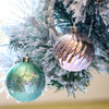 30pcs 6cm Pink Green Gold Christmas Bauble Ornaments