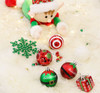 100pcs Red Green White Elf Christmas Bauble Ornaments