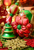 108pcs Red Green Gold Christmas Bauble Ornaments