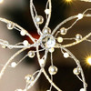 26cm Silver White Christmas Star Tree Topper with LED Lights