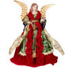 45cm Red Gold Green Angel Tree Topper