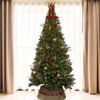 45cm Red Gold Green Angel Tree Topper