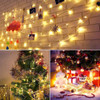 LED warm white fairy lights 8 functions with clear wire