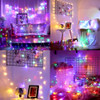 LED multi colours fairy lights clear wire