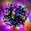 LED multi colour fairy lights green wire