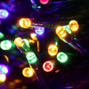 LED multi colours fairy lights green wire