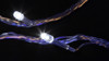 LED ultra bright blue white fairy lights clear wire