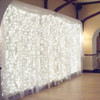 903 LED White Curtain Backdrop Fairy Lights with 8 Memory Functions 6M X 3M
