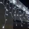 50m 1000 LED white icicle lights