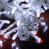 30m 680 LED white icicle lights clear wire