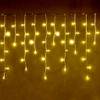 30M 680 IP44 Ultra Bright LED Warm White Icicle Lights with 8 Memory Functions (Clear Wire)