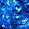 LED blue icicle lights clear wire
