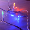 LED multi colours icicle lights clear wire