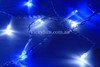 LED blue white icicle lights clear wire