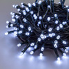 LED white solar fairy string lights green wire