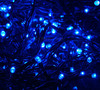 LED blue solar fairy lights green wire