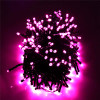 LED pink solar fairy lights green wire