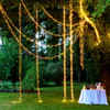 12.6M 1000 LED Warm White Cluster Fairy Lights with 8 Memory Functions