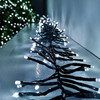 7M 560 LED White Cluster Fairy Lights with 8 Memory Functions