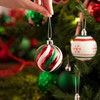 30pcs 6cm Red Green White Shatterproof Christmas Bauble Ornaments