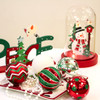 35pcs 7cm Red Green Silver White Christmas Bauble Ornaments