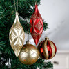 40pcs Luxury Red Gold Christmas Bauble Ornaments