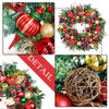 76cm Red Green Gold Christmas Wreath