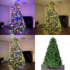 275cm Balsam Fir Christmas Flip Tree with Colour Changing Lights