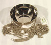 1M Hanging Curb Chain Stainless Steel Tea Candle Holder