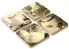 Set 4 French Country Shabby Chic Marble Teaset Coasters