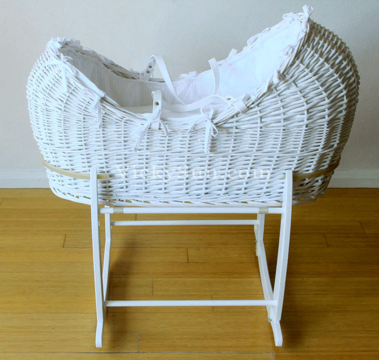 blue bassinet