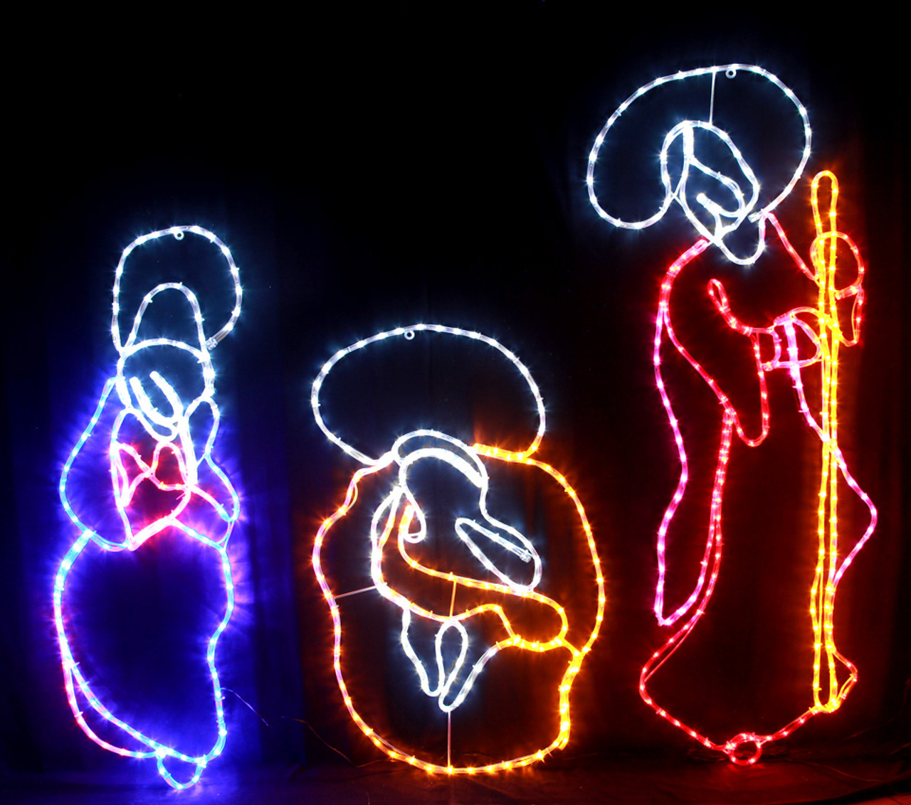 Vickysun Com 150cm Led Abstract Nativity Manger Scene Christmas Motif Rope Lights