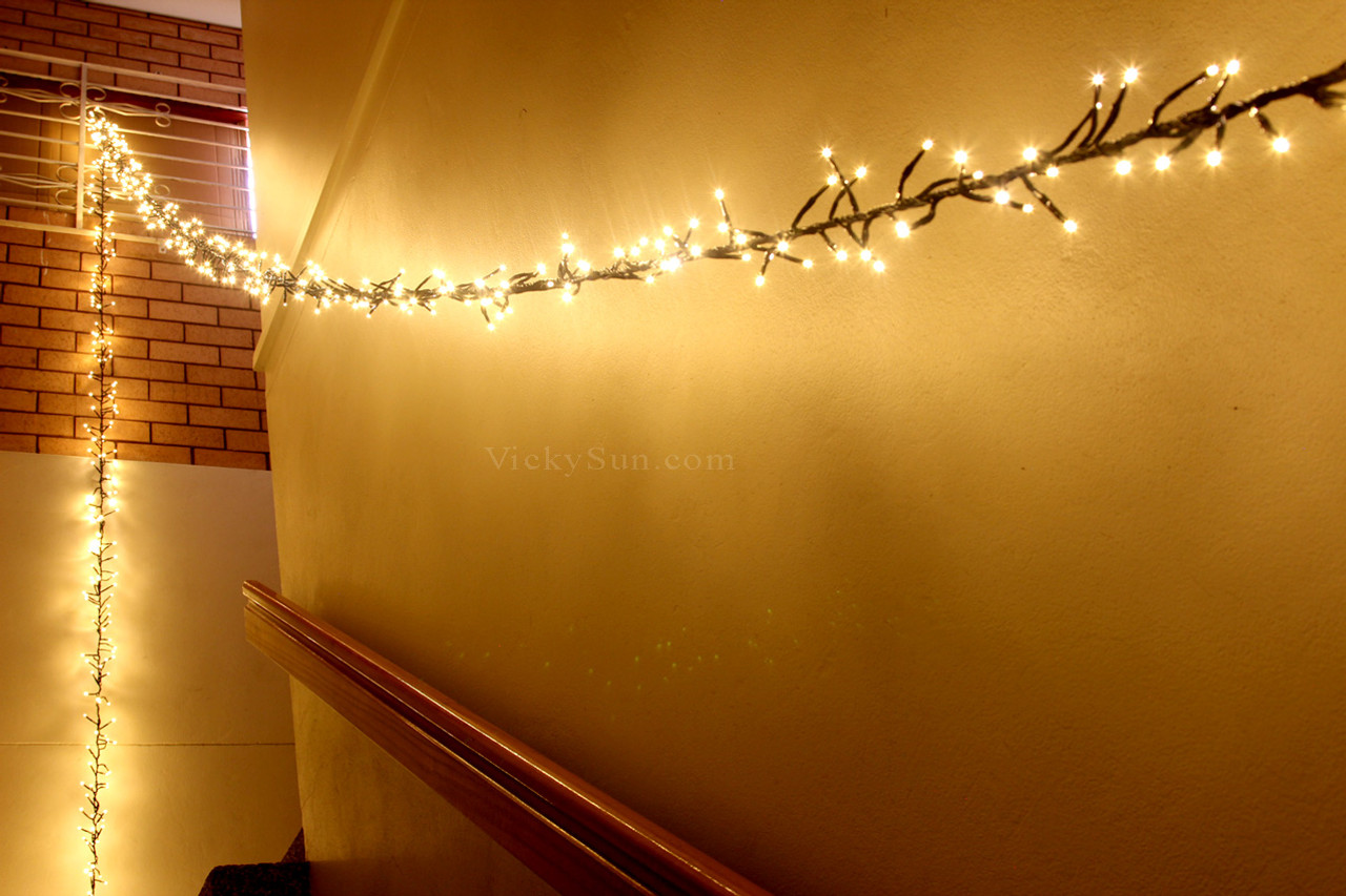 Warm white string cheap christmas lights