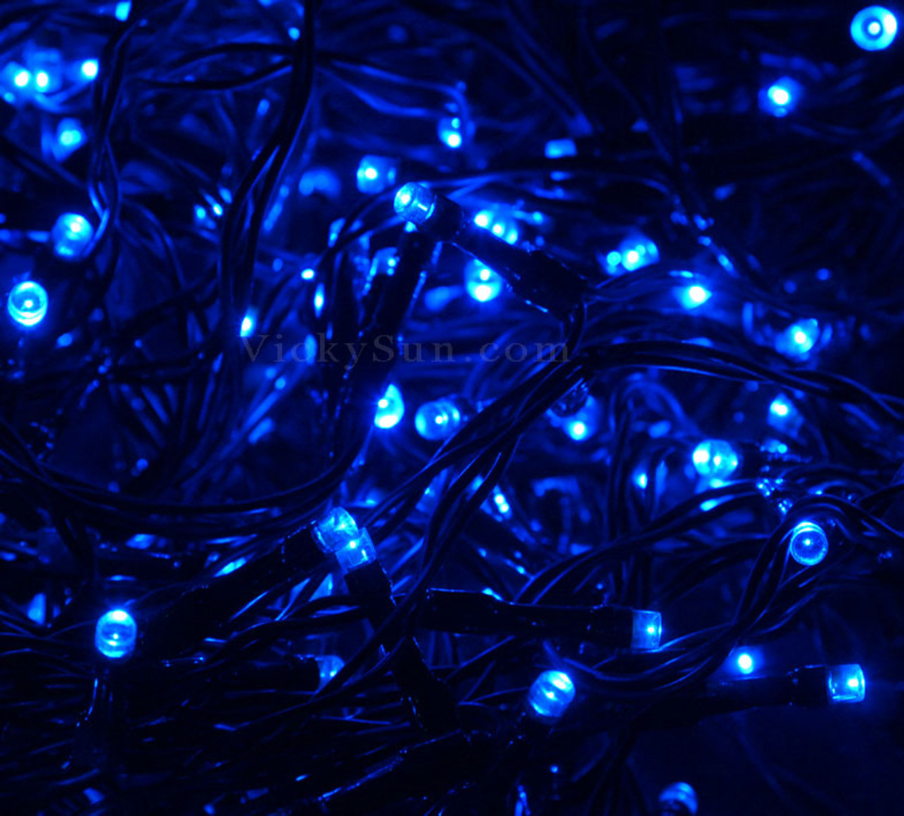 Blue icicle solar lights clearance