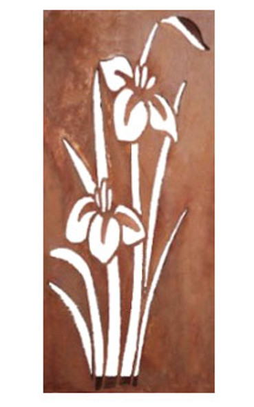 100CM Lily Wall Plaque Steel Garden and Home Wall Decor