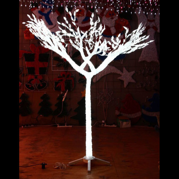 150CM Acrylic White Tree with 900 LED Christmas Lights