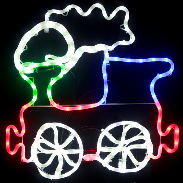 56CM LED Locomotive Milky Christmas Motif Lights