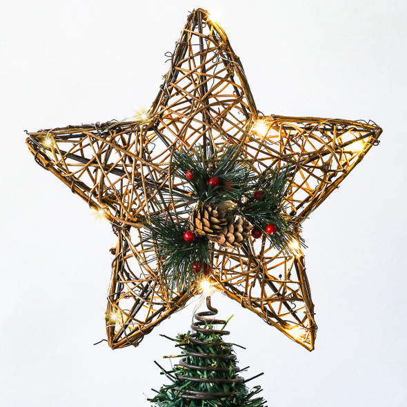 Simple Rustic Christmas Tree Decorating Ideas - Reinvented Delaware