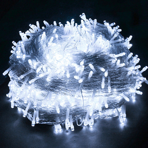 75m 800 LED white fairy lights clear wire