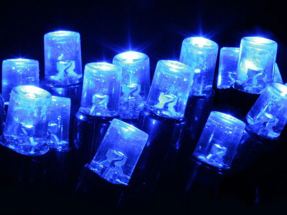 600 LED Blue Christmas Fairy Lights